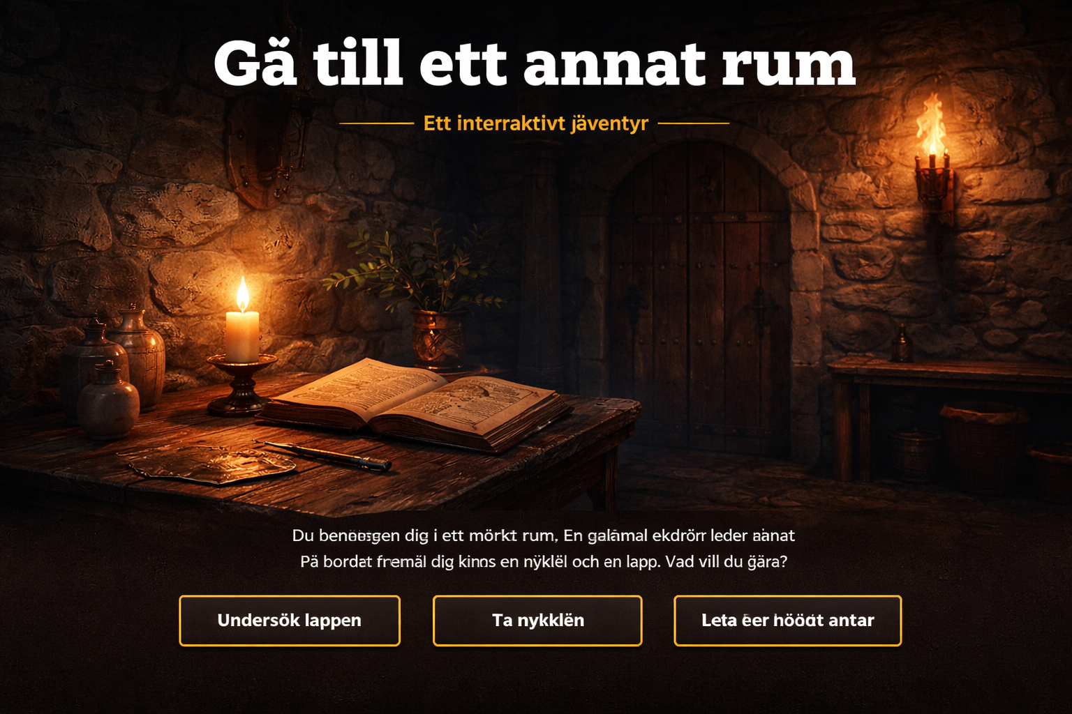 Interactive adventure game screenshot